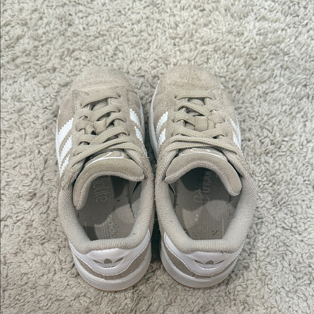 Adidas Kids' Beige and White Sneakers